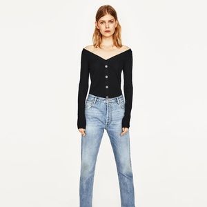 Zara off shoulder knitwear